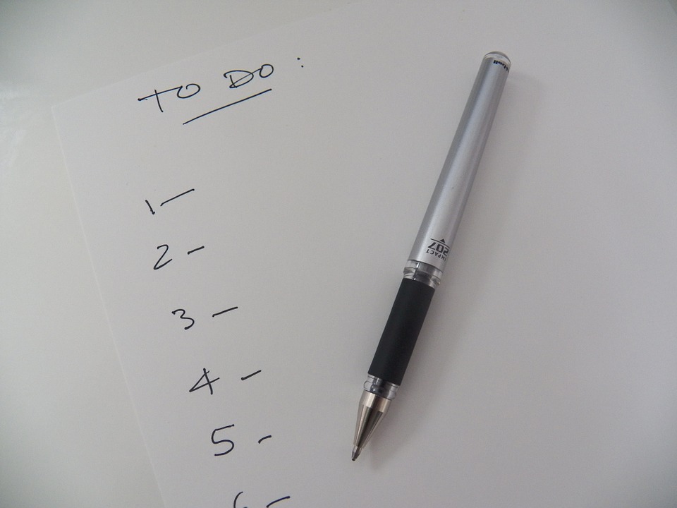 To Do list pixabay